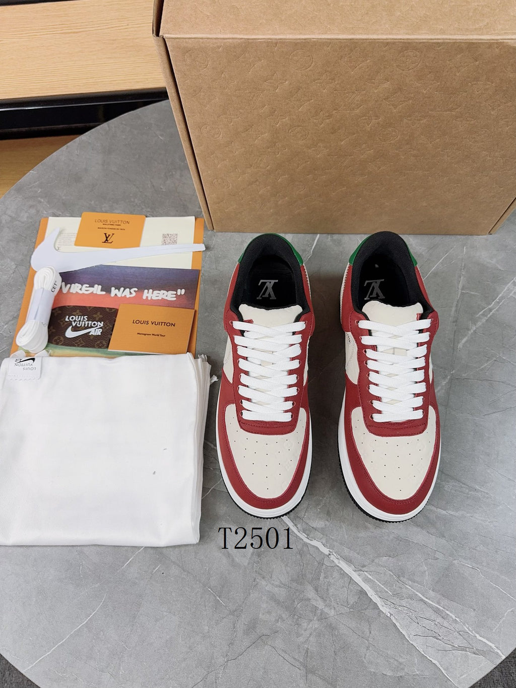 Luxury Red White Green Sneakers