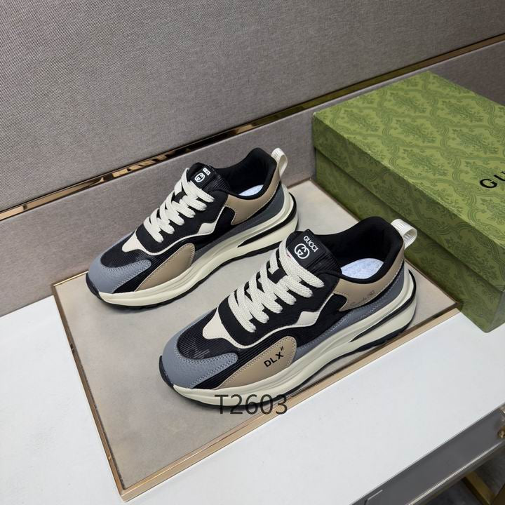 Luxury Black Wave Runner Sneakers