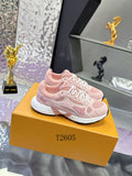 Luxury Soft Pink Chunky Sneakers
