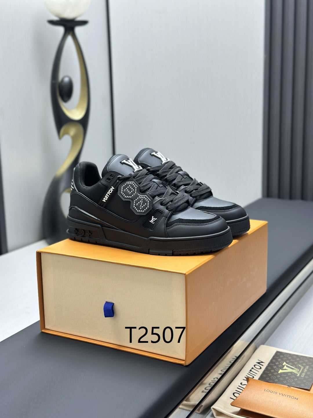 Luxury Black Designer Sneakers