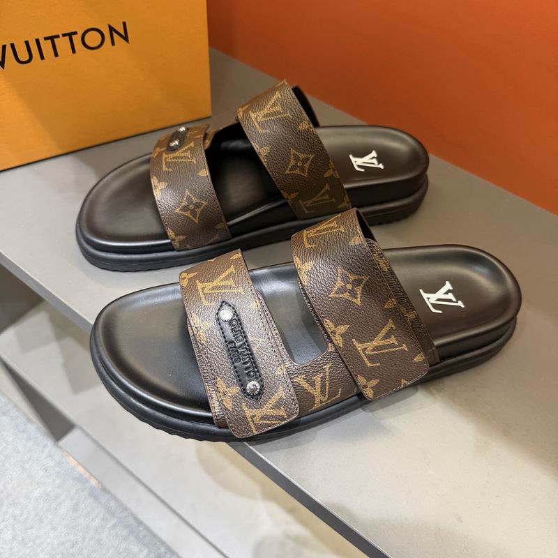 Louis Vuitton Monogram Luxury Slide Sandals