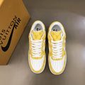 Louis Vuitton x Nike Air Force 1 Yellow White Sneakers