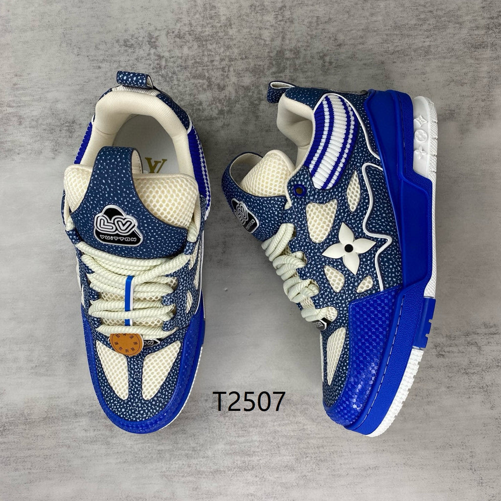 Luxury Blue Designer Sneakers