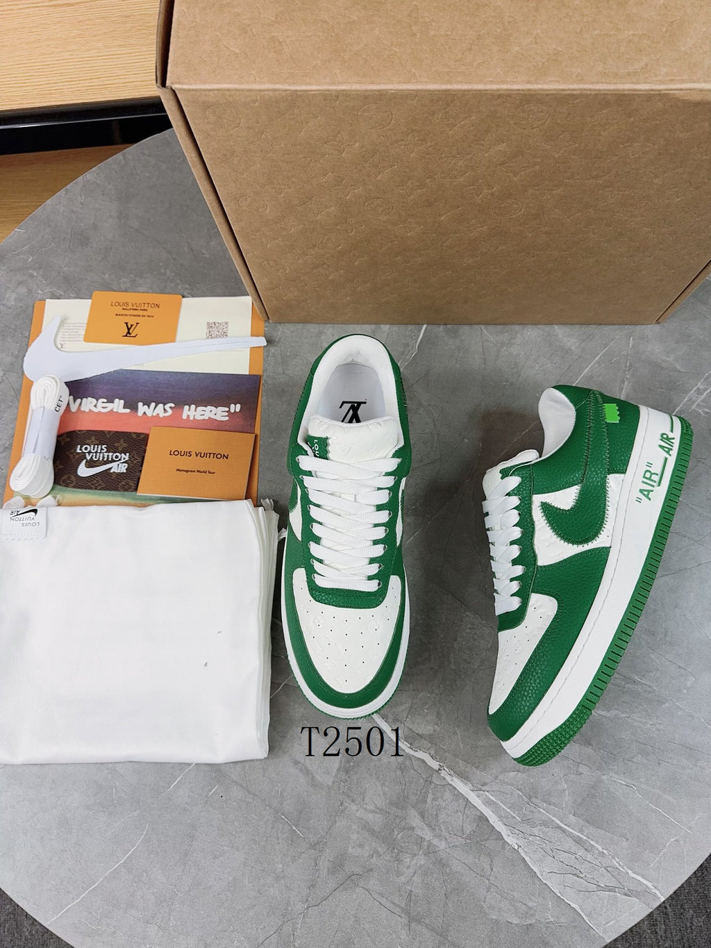 Luxury Green White Sneakers