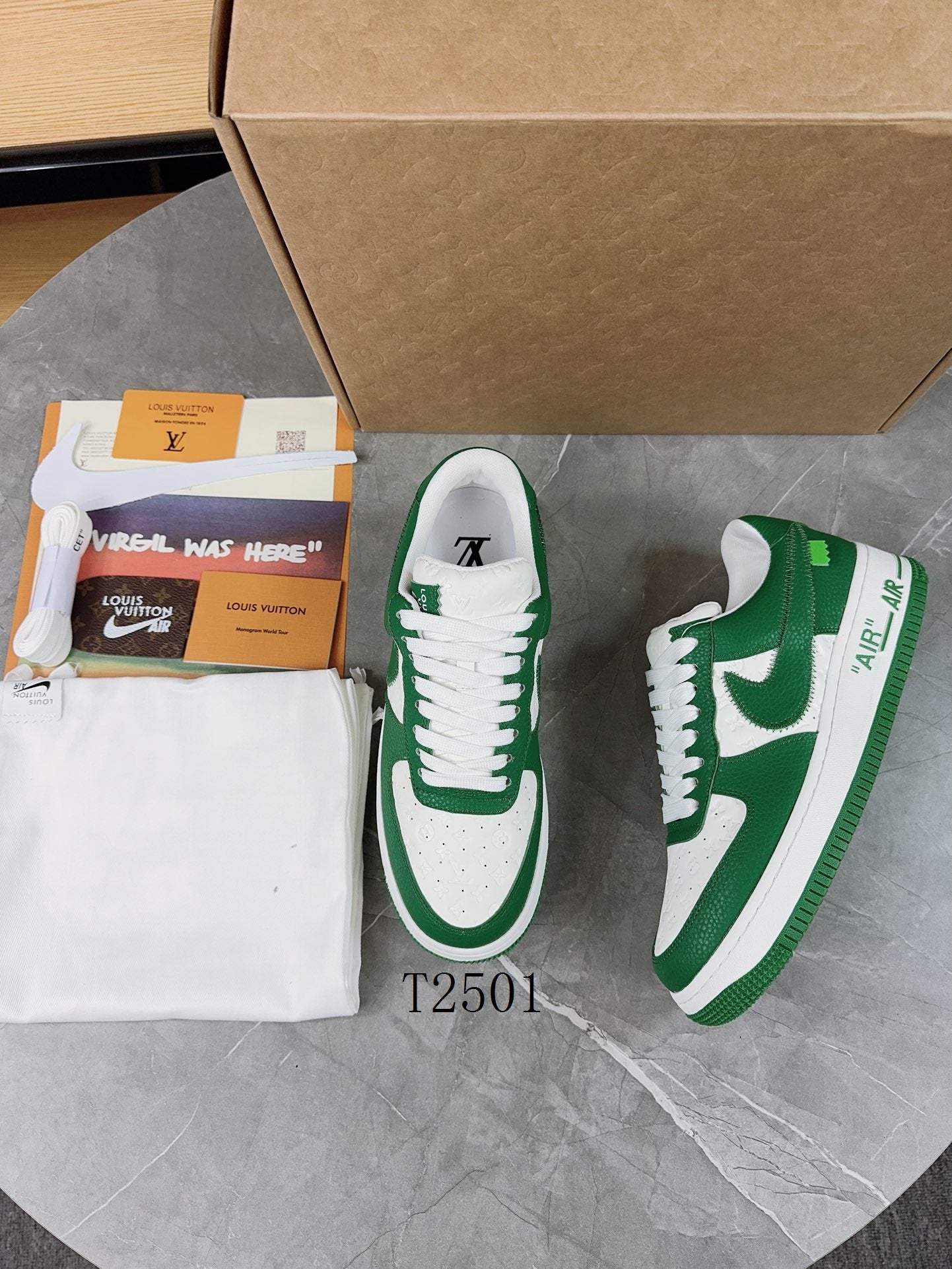 Luxury Green White Sneakers