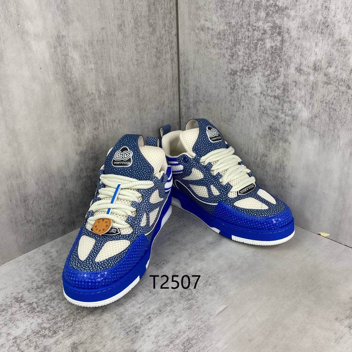 Luxury Blue Designer Sneakers