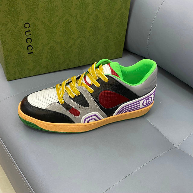 Luxury Retro Colorblock Sneakers – Streetwear Fashion Shoes