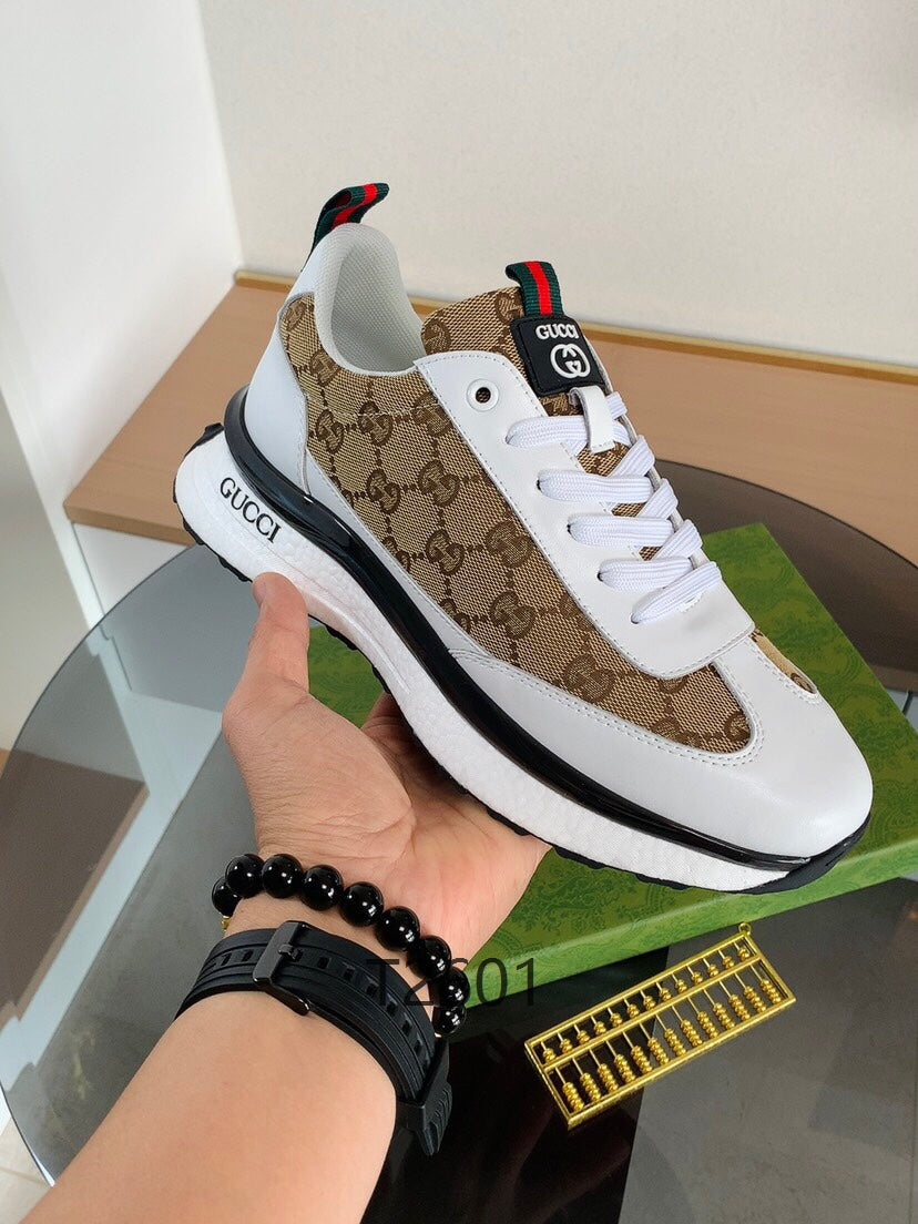 Luxury GG White Runner Sneakers
