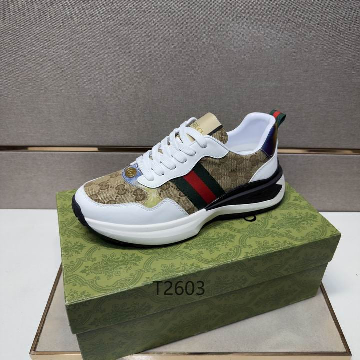Luxury Beige Runner Sneakers
