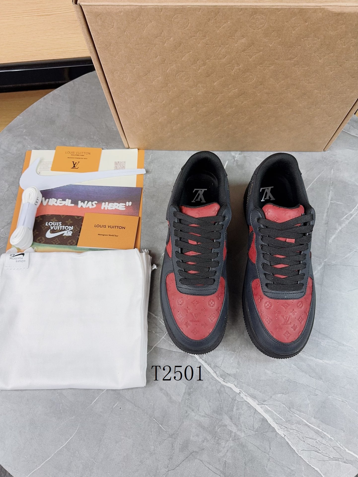 Luxury Black Red Sneakers