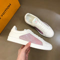 Premium White & Pink Luxury Sneakers