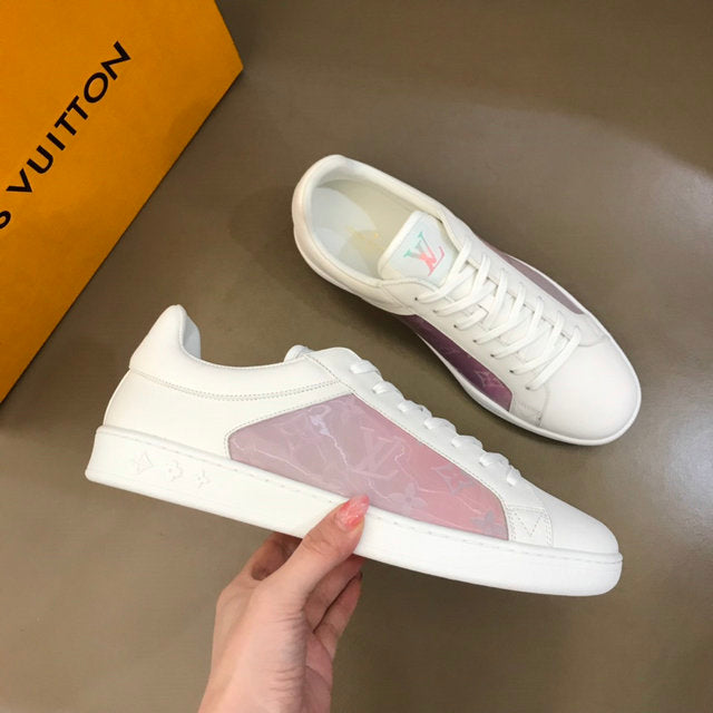 Premium White & Pink Luxury Sneakers