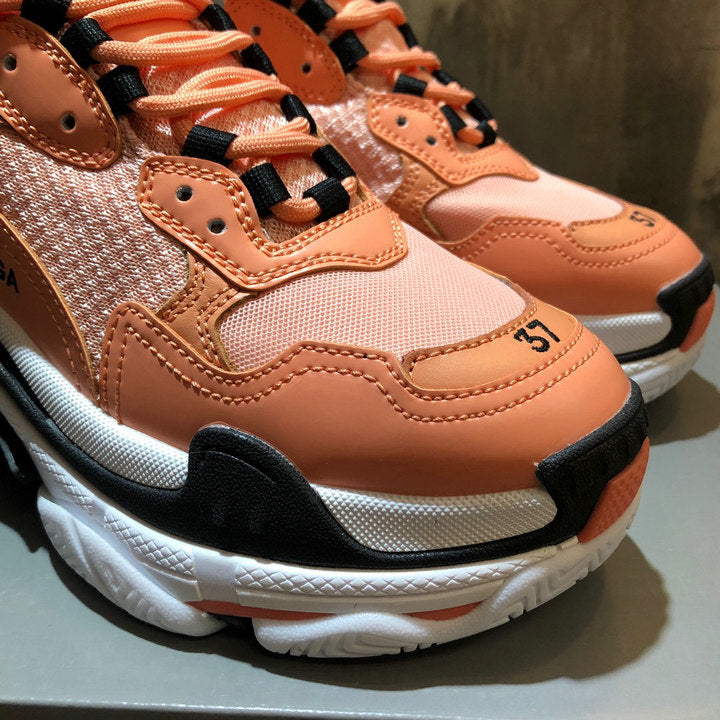 Balenciaga Triple S Peach Orange Sneakers