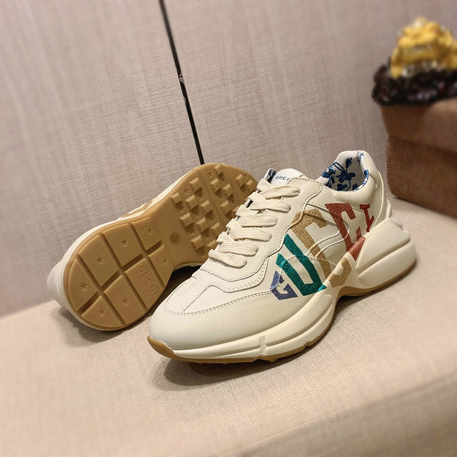 Luxury Designer Cream Sneakers