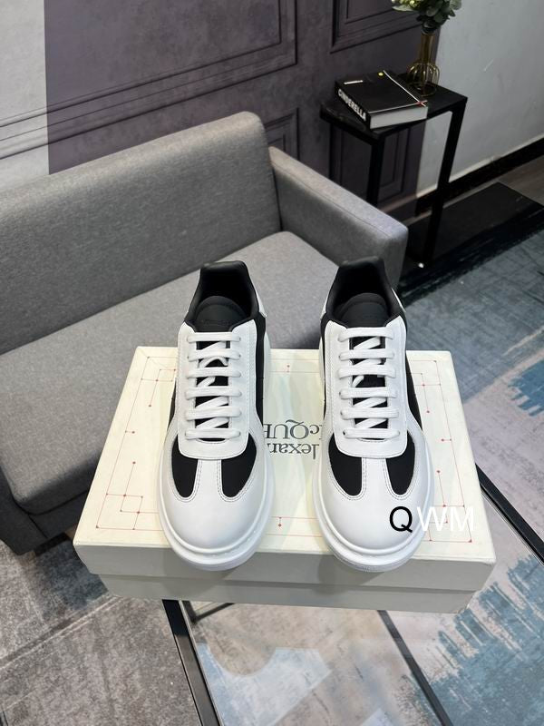 Luxury Black & White Casual Sneakers
