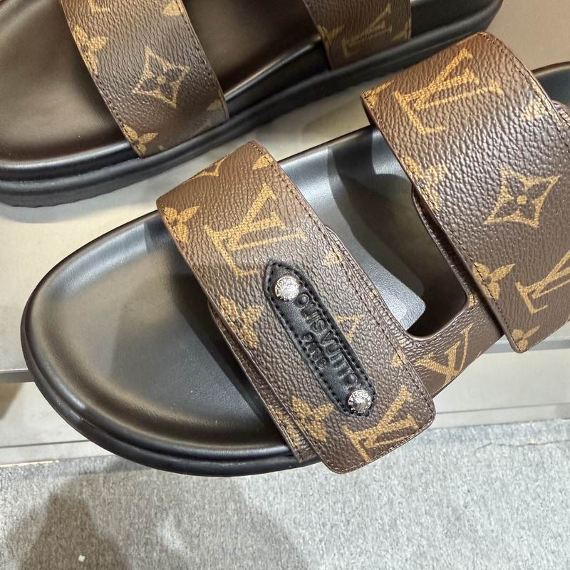 Louis Vuitton Monogram Luxury Slide Sandals
