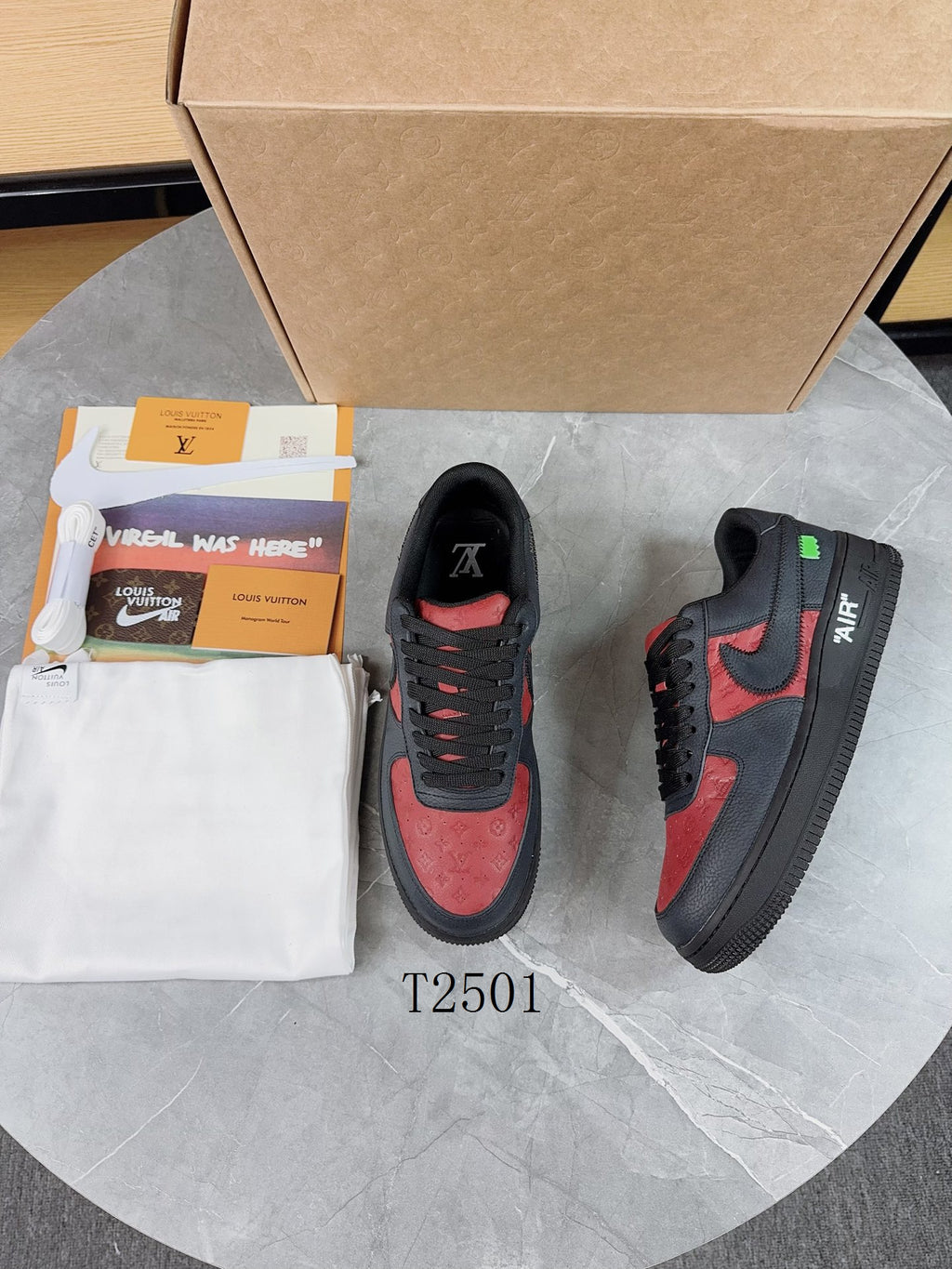 Luxury Black Red Sneakers