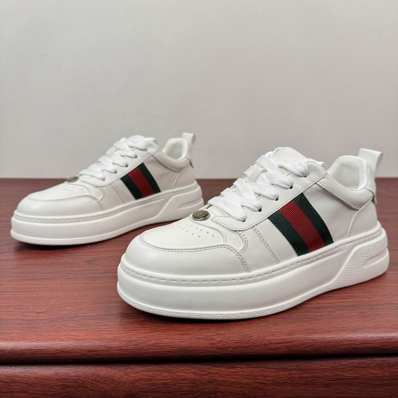 Luxury White Stripe Sneakers