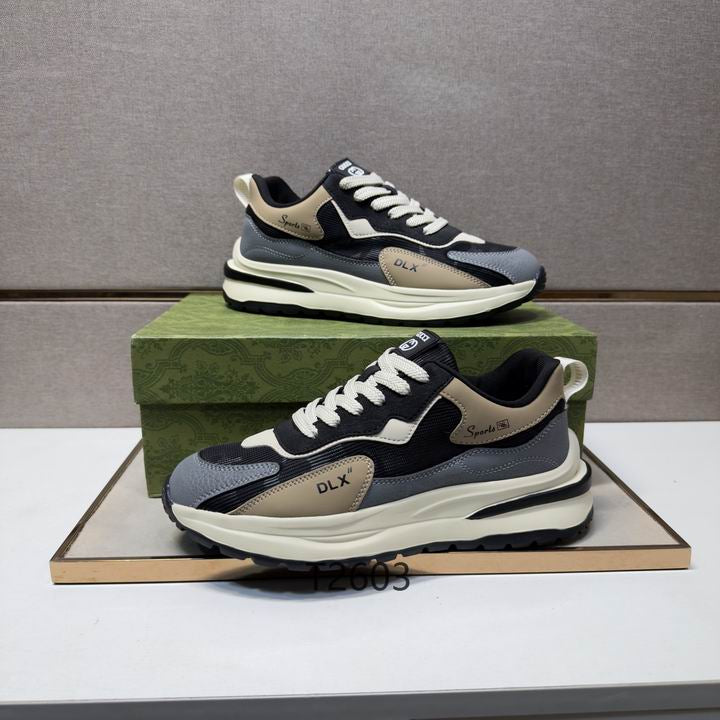Luxury Black Wave Runner Sneakers