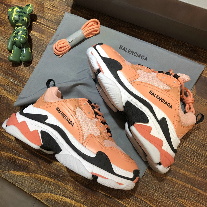 Balenciaga Triple S Peach Orange Sneakers