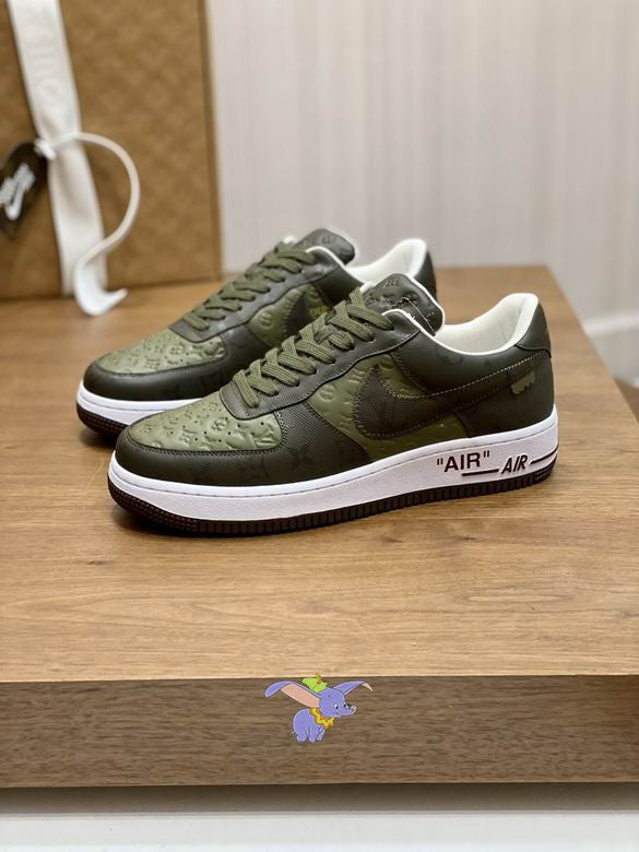 Military Green Air Force Style Sneakers