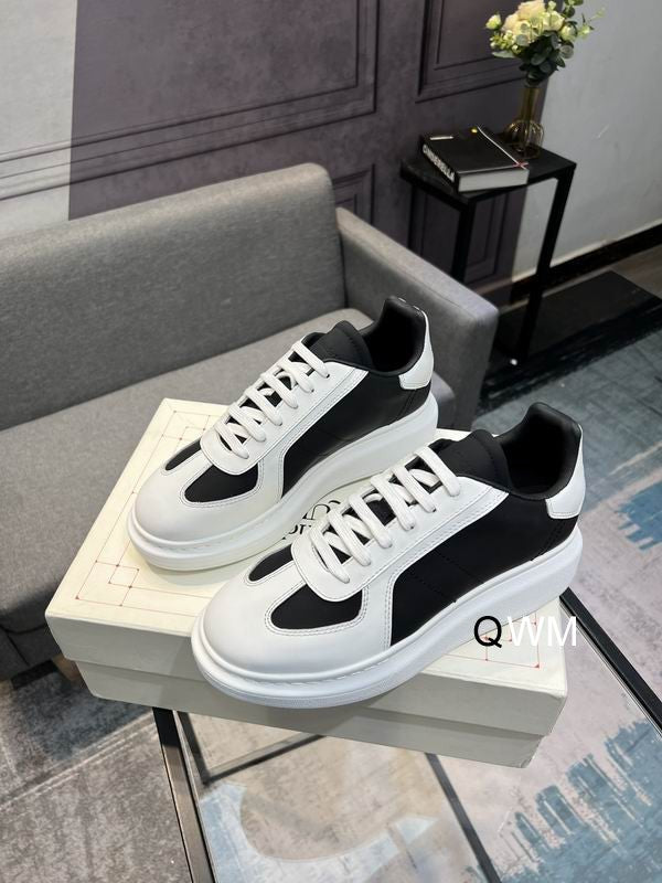 Luxury Black & White Casual Sneakers