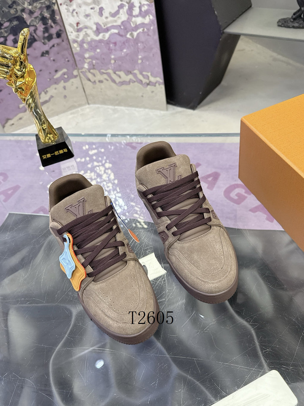 Luxury Brown Designer Sneakers