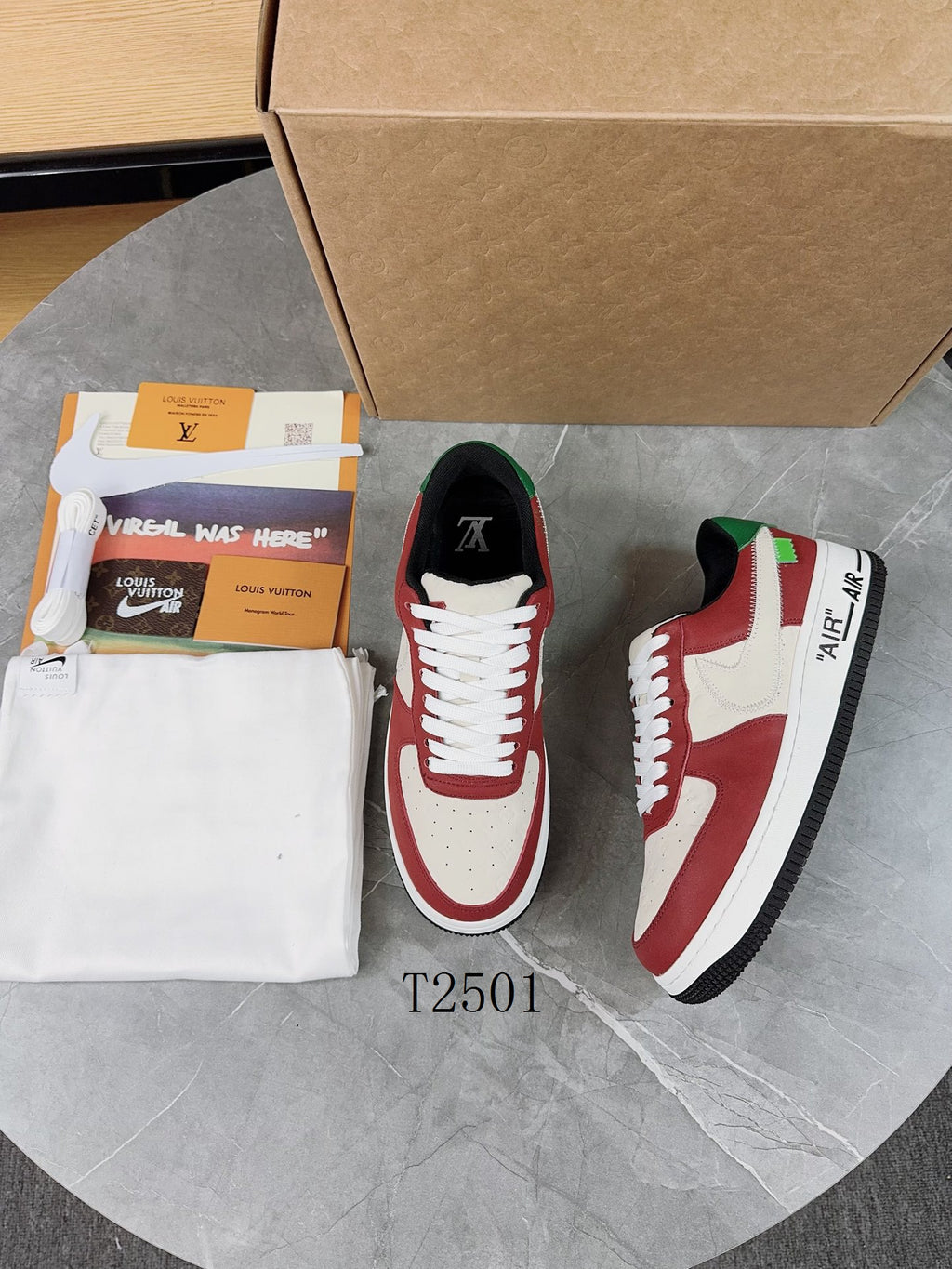 Luxury Red White Green Sneakers