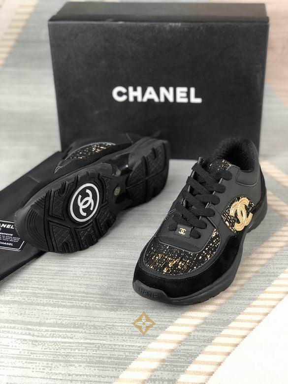 Luxury Black & Gold Designer Sneakers