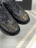 Luxury Black & Gold Designer Sneakers
