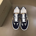 Premium Navy Plaid Sneakers