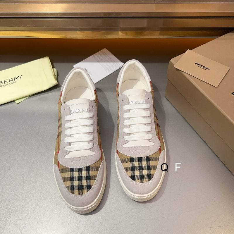 Luxury Checkered Casual Sneakers