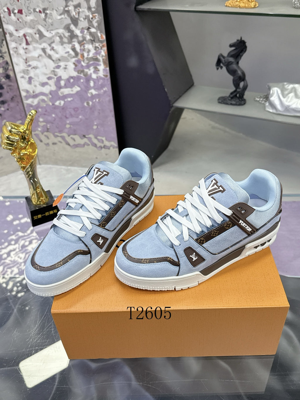Luxury Blue Designer Sneakers