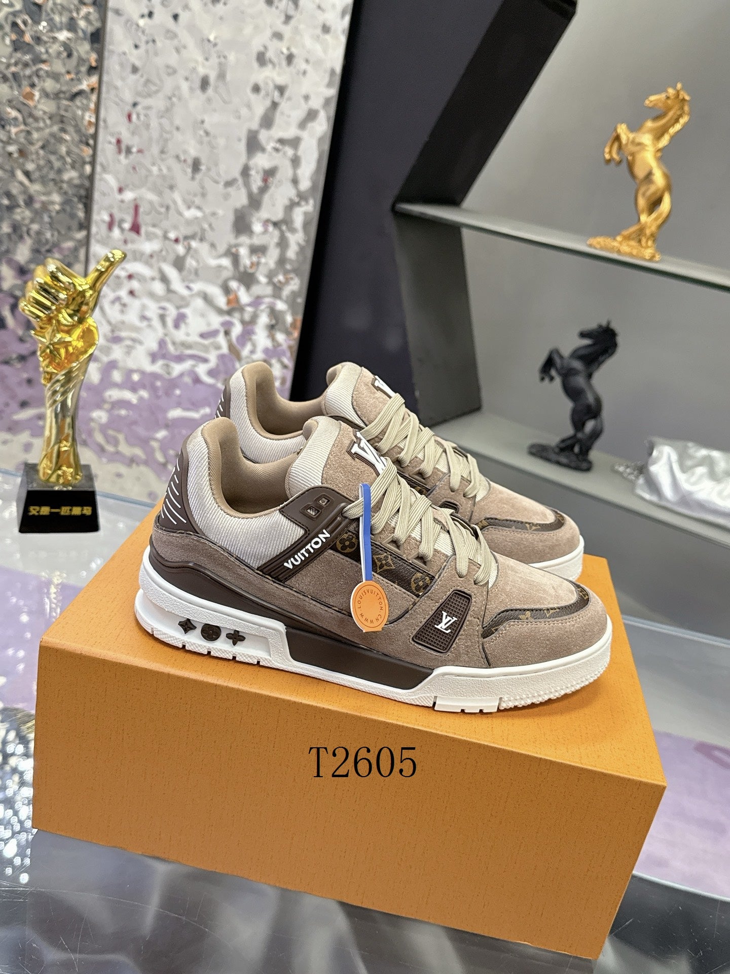 Luxury Beige & Brown Designer Sneakers 🤎🔥