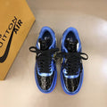 Luxury Blue & Black Air Force Style Sneakers