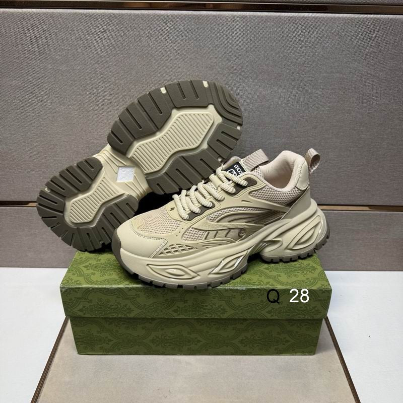 Luxury Chunky Sneakers – Beige Casual Fashion Shoes