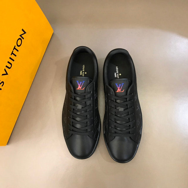 Premium Black Monogram Luxury Sneakers