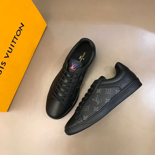 Premium Black Monogram Luxury Sneakers